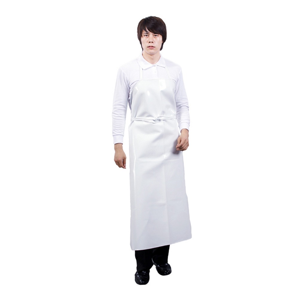 화이트요리용방수앞치마 양면조리용목걸이앞치마 대형급식용 - 상품 이미지