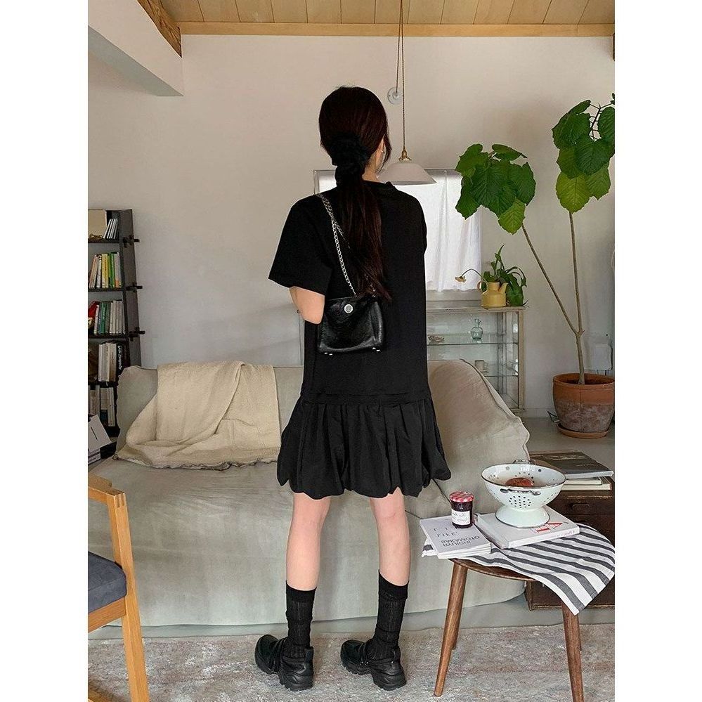 하객룩 티블라우스 긴팔 시스루 셔링 반팔 퍼프 브이넥 퍼프소매 셔츠 여름 여성 레이스 남방 - 상품 이미지