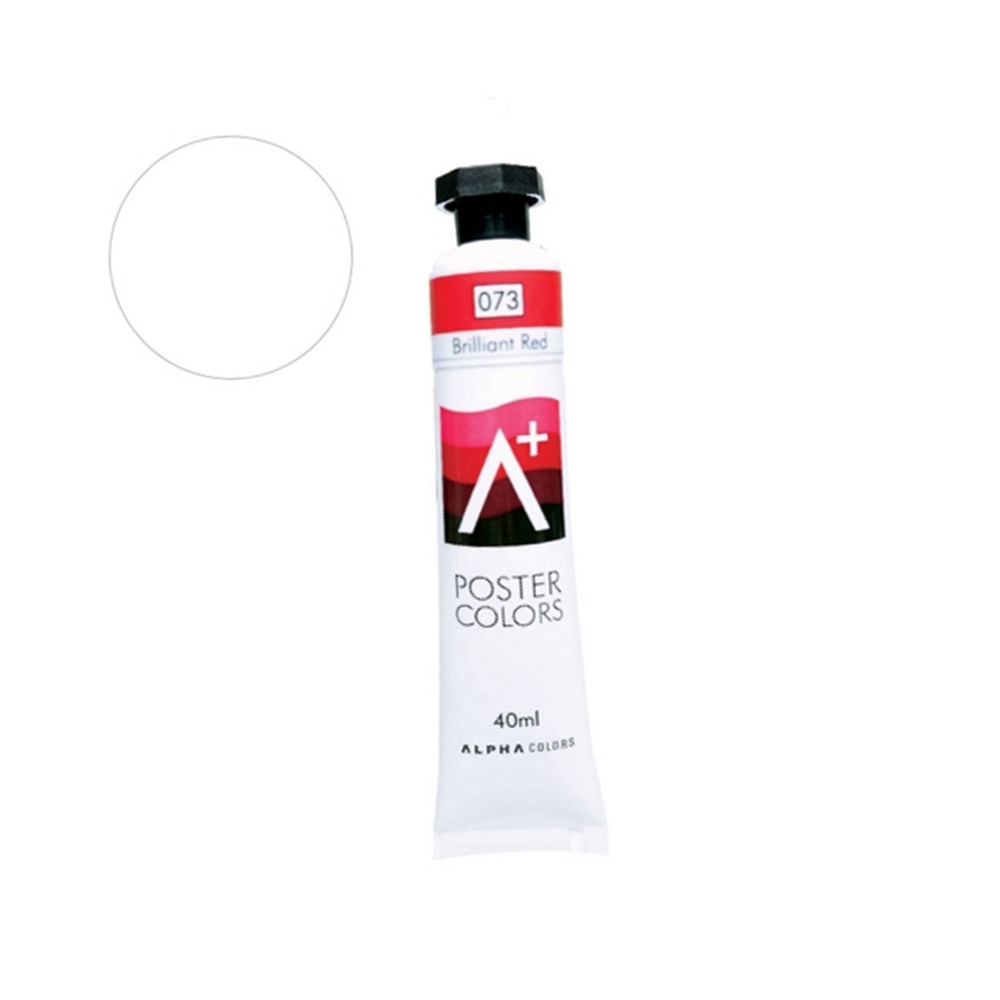 화이트휴대용포스터물감 에이플러스미술용튜브물감 고발색디자인용 40ml 1개 - 상품 이미지