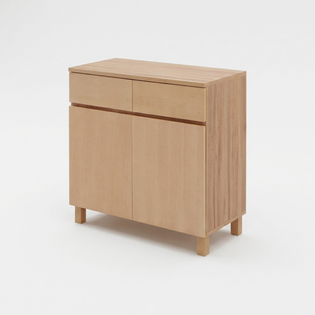 숄리드 4문 수납장 CHM8380B 800x400x830mm, 2단, 미들브라운 5850.2075 - 상세 이미지 3
