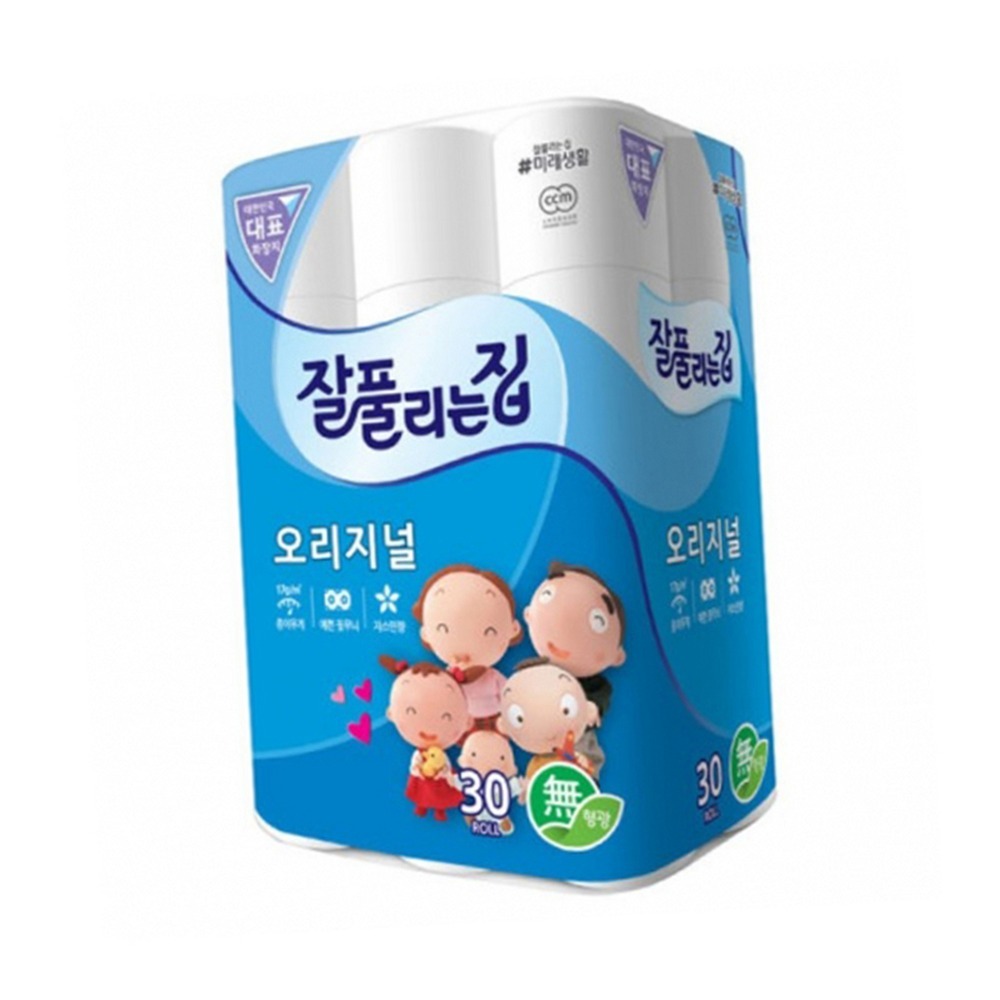 무형광생활필수품두루마리휴지 자스민향리빙필수템롤휴지 잘풀리는집화장실용화장지 - 상품 이미지