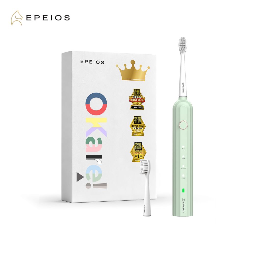 EPEIOS 에페이오스 오케아 음파 전동칫솔 말차 그린 - 상품 이미지