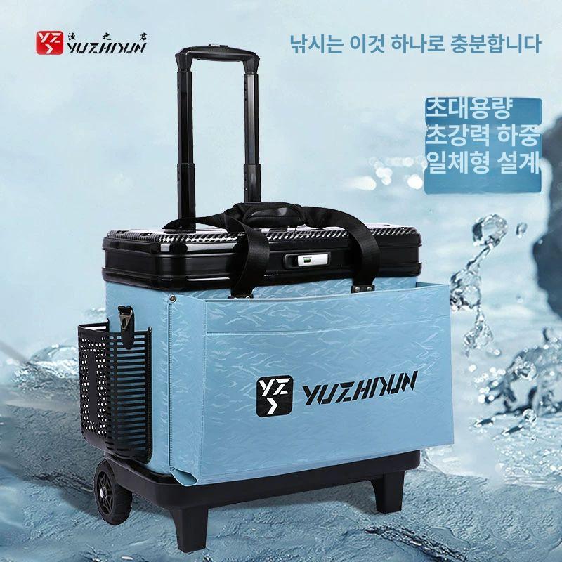 태클박스 낚시용품 수납 하드케이스 멀티 방수 가방 업그레이드 대형 실버그레이 - 상세 이미지 2