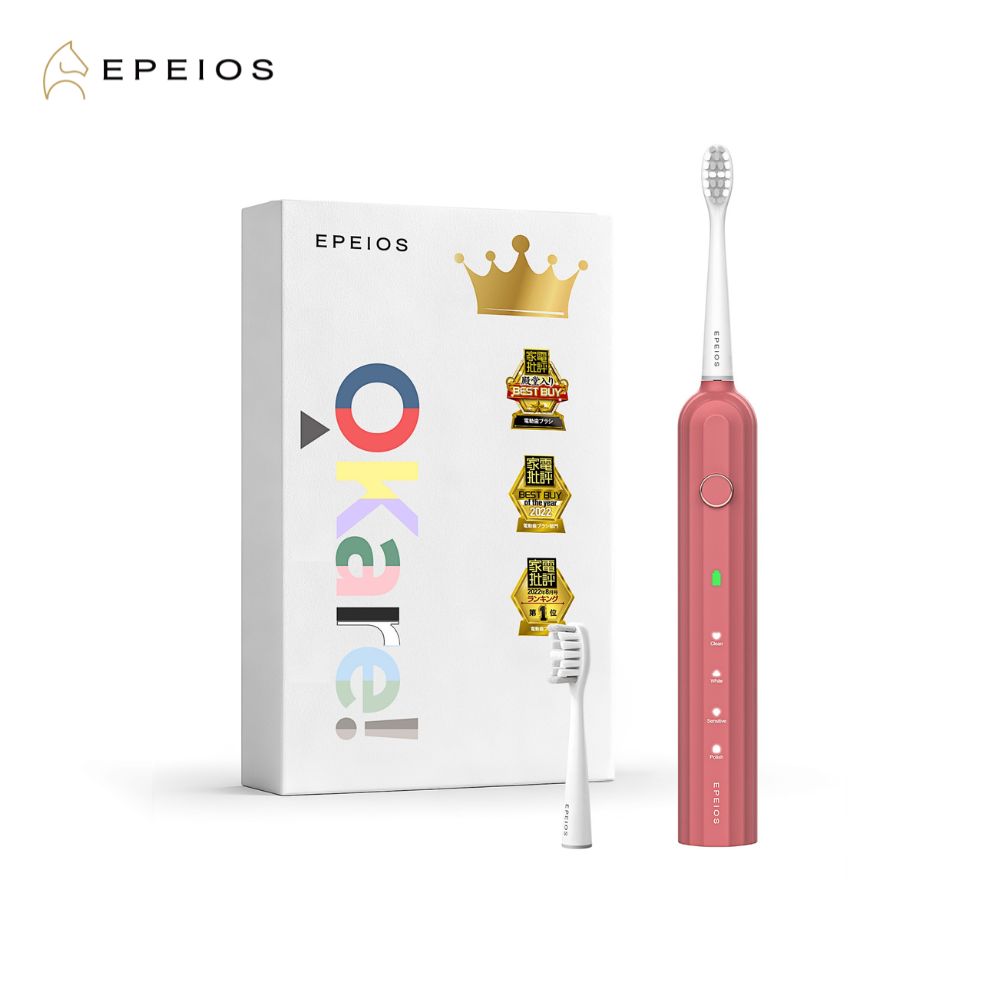 EPEIOS 에페이오스 오케아 음파 전동칫솔 로즈 레드 - 상품 이미지