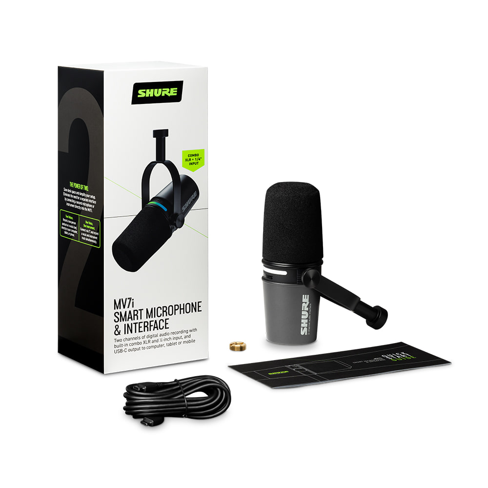 [SHURE] 슈어 MV7i USB-C 스마트 마이크 오디오인터페이스 - 상세 이미지 5