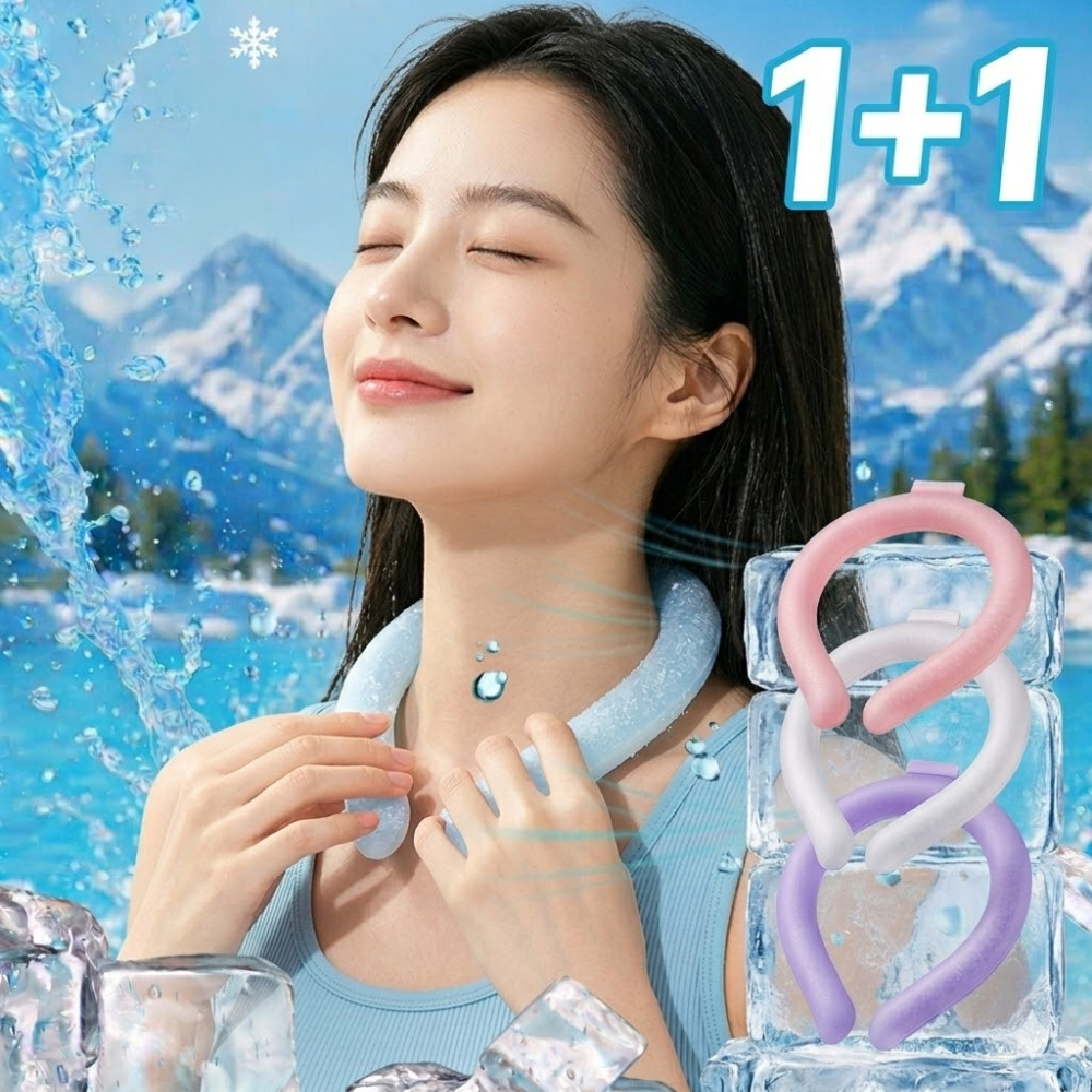 1+1 쿨링 아이스 넥쿨러 쿨스카프 아이스머플러 넥밴드 튜브 - 상품 이미지