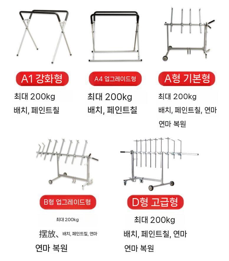 판금 셀프도색 차량용 카페인트 진열대 자동차 투명 샌딩 본넷 붓펜 도장 브래킷 거치대 현대 A1 경제 - 상세 이미지 3