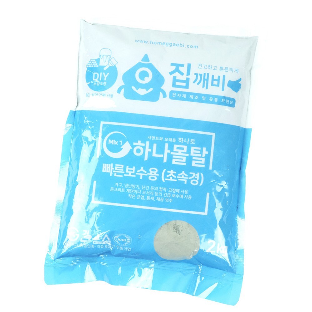 라이즈올3 빠른보수용 몰탈 2kg 정리 몰탈2kg 생활용품 수납 - 상품 이미지