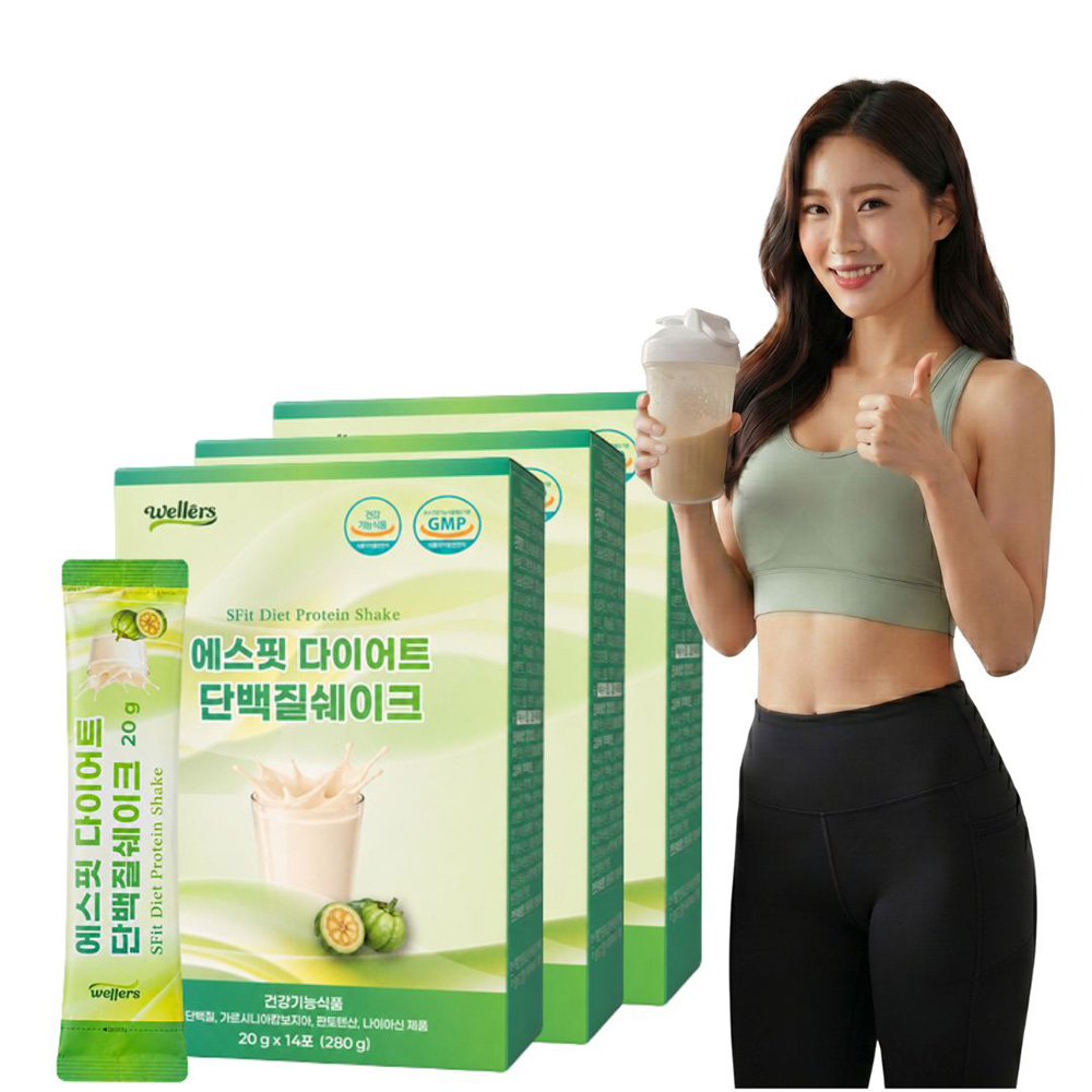 에스핏 다이어트 단백질 쉐이크 분리유청 단백질쉐이크 42포 식사대용 건강한 다이어트