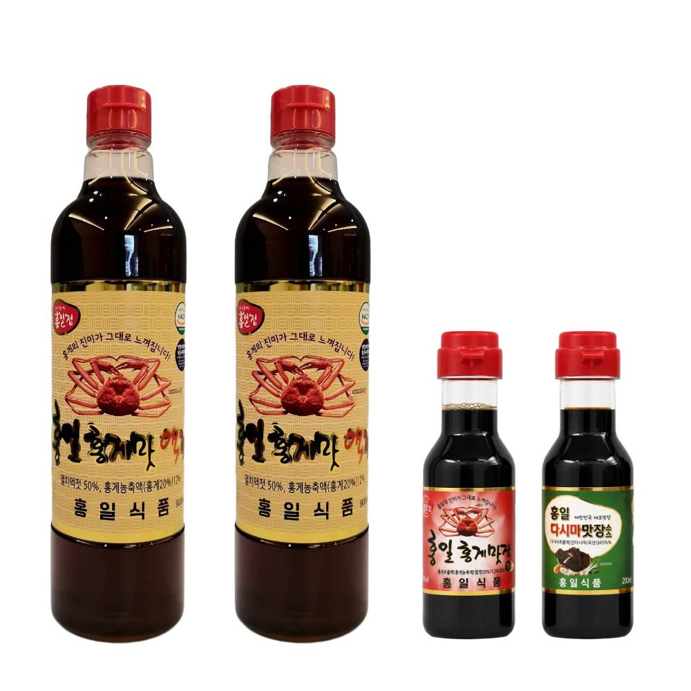 홍일 홍게 액젓 900ml 2개 +백간장 500ml 편스토랑 이정현 이영자 파김치 - 상세 이미지 3