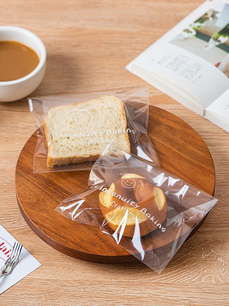 샌드위치 비닐백 투명 포장지 봉투 베이커리 100개 투명 두꺼운 12x 10.5+3cm 100개 - 상세 이미지 2