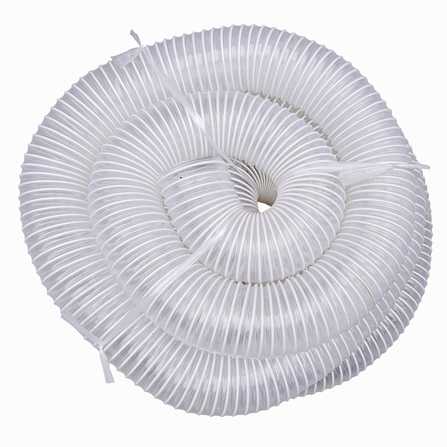 엑셀관 PVC 파이프 호스 주름관 투명 덕트 배관 40mm 투명 1m - 상품 이미지