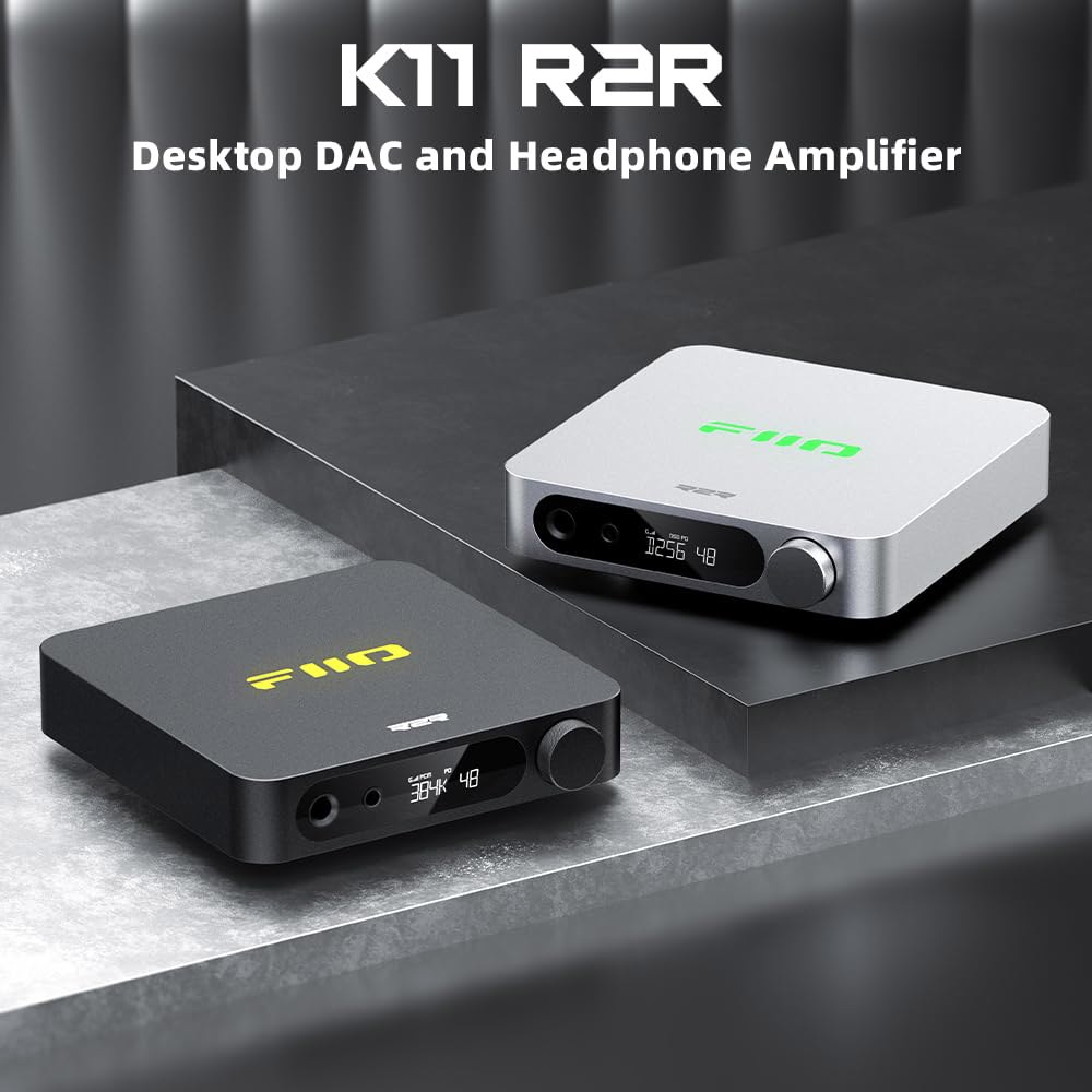 FIIO K11 컴팩트 데스크톱 R2R 아키텍처 DAC 및 헤드폰 앰프(블랙) Black - 상세 이미지 2