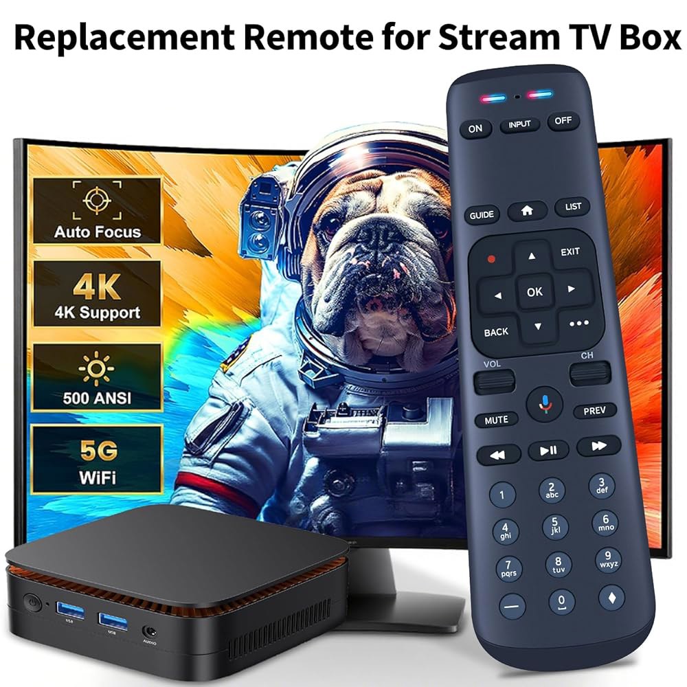 DirectTV 스트림 AT&T TV용 교체 리모컨 이제 RC82V 2세대 제미니 음성 인식, C71KW-200 및 C71KW-400 오스프리 수신기와 호환(호환 수신기 필요) - 상세 이미지 2