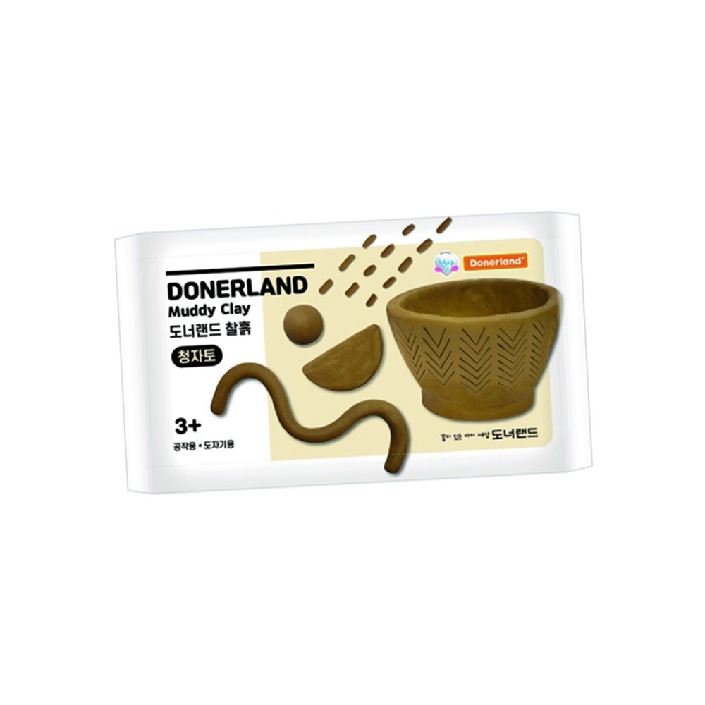 부드러운조형재료조형찰흙 촉감놀이 도너랜드만들기재료찰흙 500g 1개 - 상품 이미지