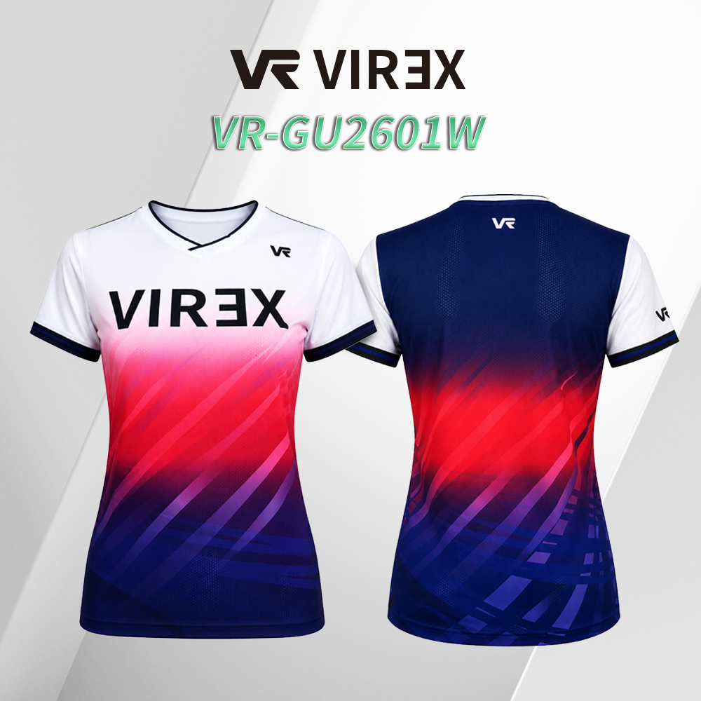 비렉스 배드민턴의류 게임웨어 경기복 반팔 여자티셔츠 VR-GU2601W - 상세 이미지 2
