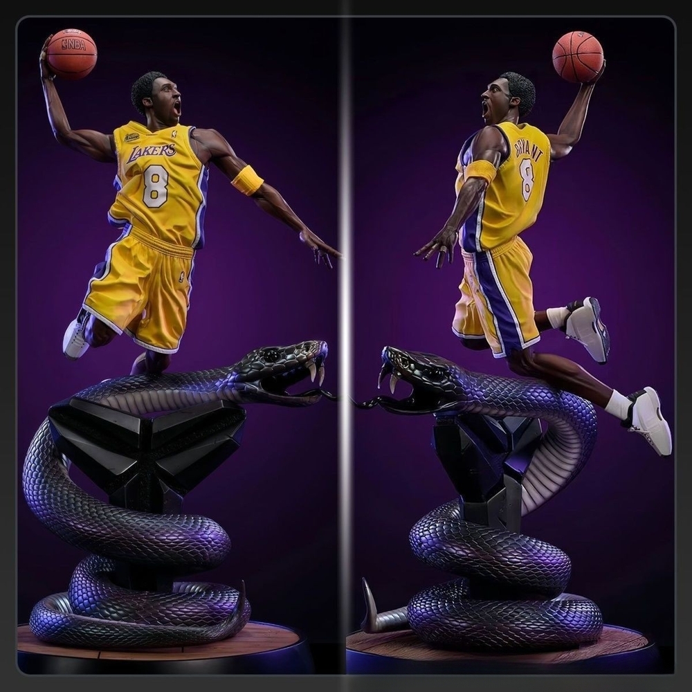 NBA 코비 브라이언트 피규어 38cm 블랙밤바 LA 레이커스 스테츄 소장용 해외판 블랙맘바 코비 38cm - 상세 이미지 2