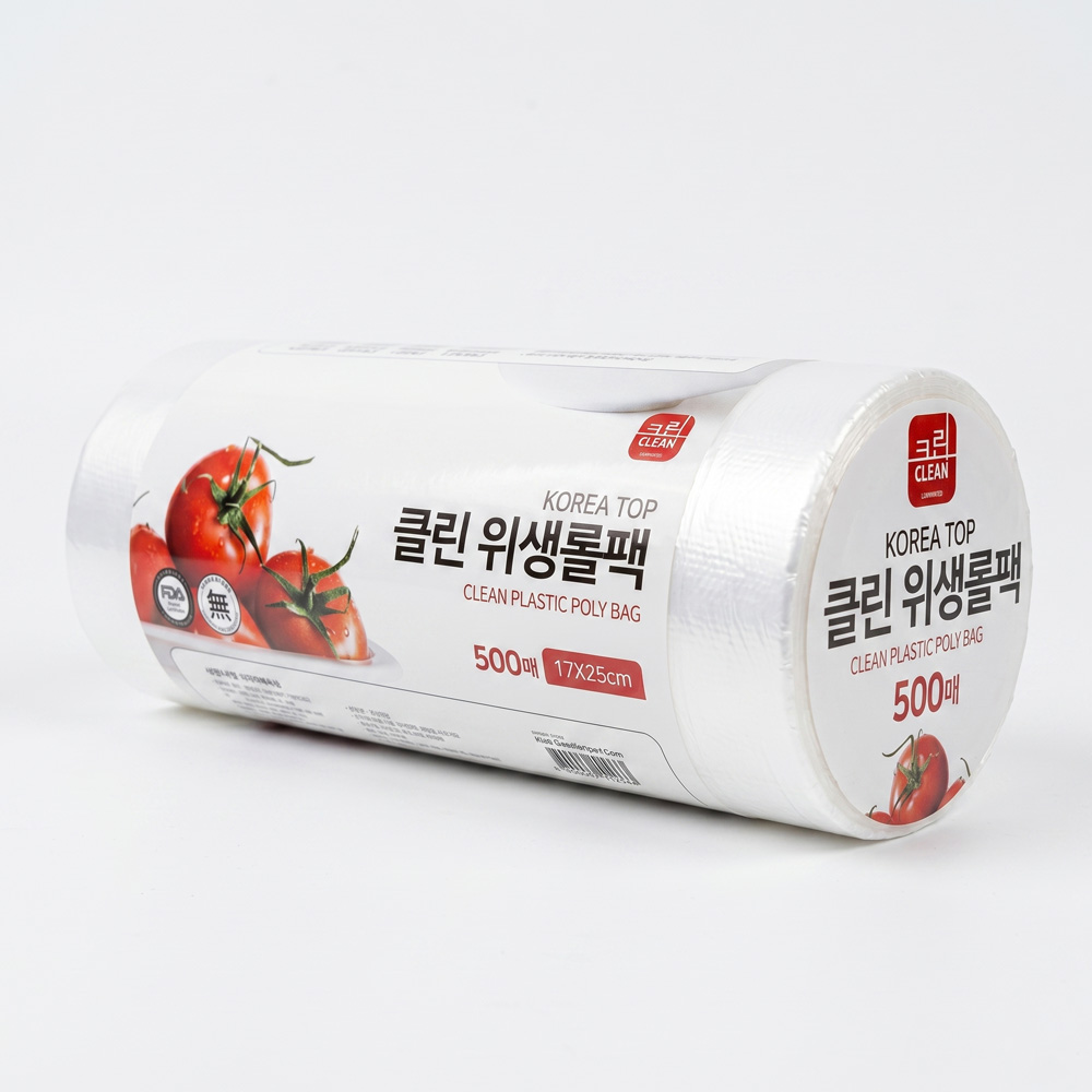 클린 위생 롤백 일회용 비닐 봉투 롤팩 17x25cm, 500매, 1개 - 상세 이미지 2