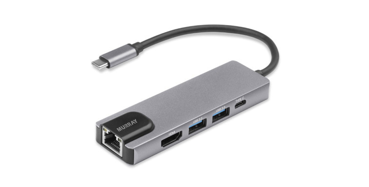 멀티 허브 케이블 C타입 LAN HDMI 4IN1 머레이 - 상세 이미지 4