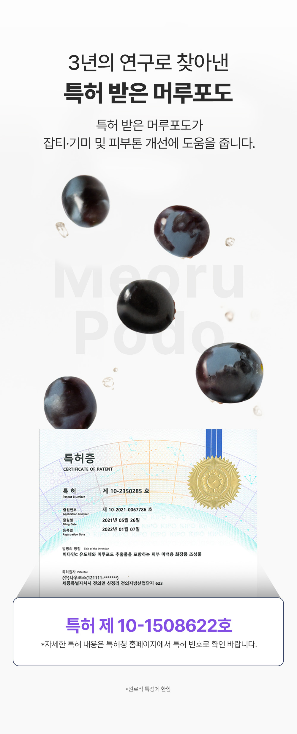 crème hydratante raisin sauvage coréen