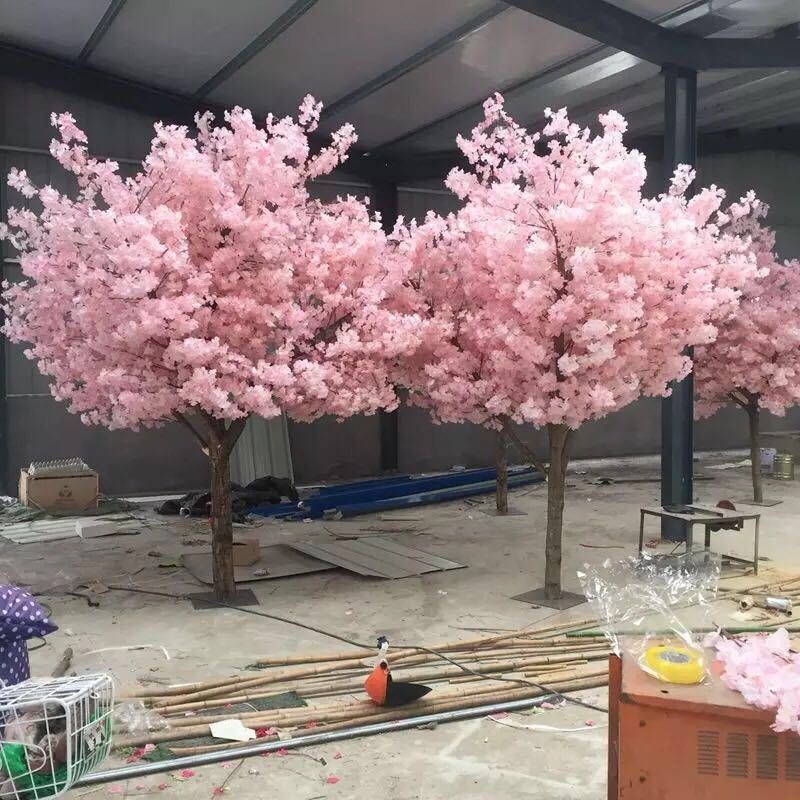 벚꽃나무 소품 대형 조화나무 나뭇잎 화분 인조 인테리어 장식 식물 조경 가짜 인공 인조나무 - 상세 이미지 3