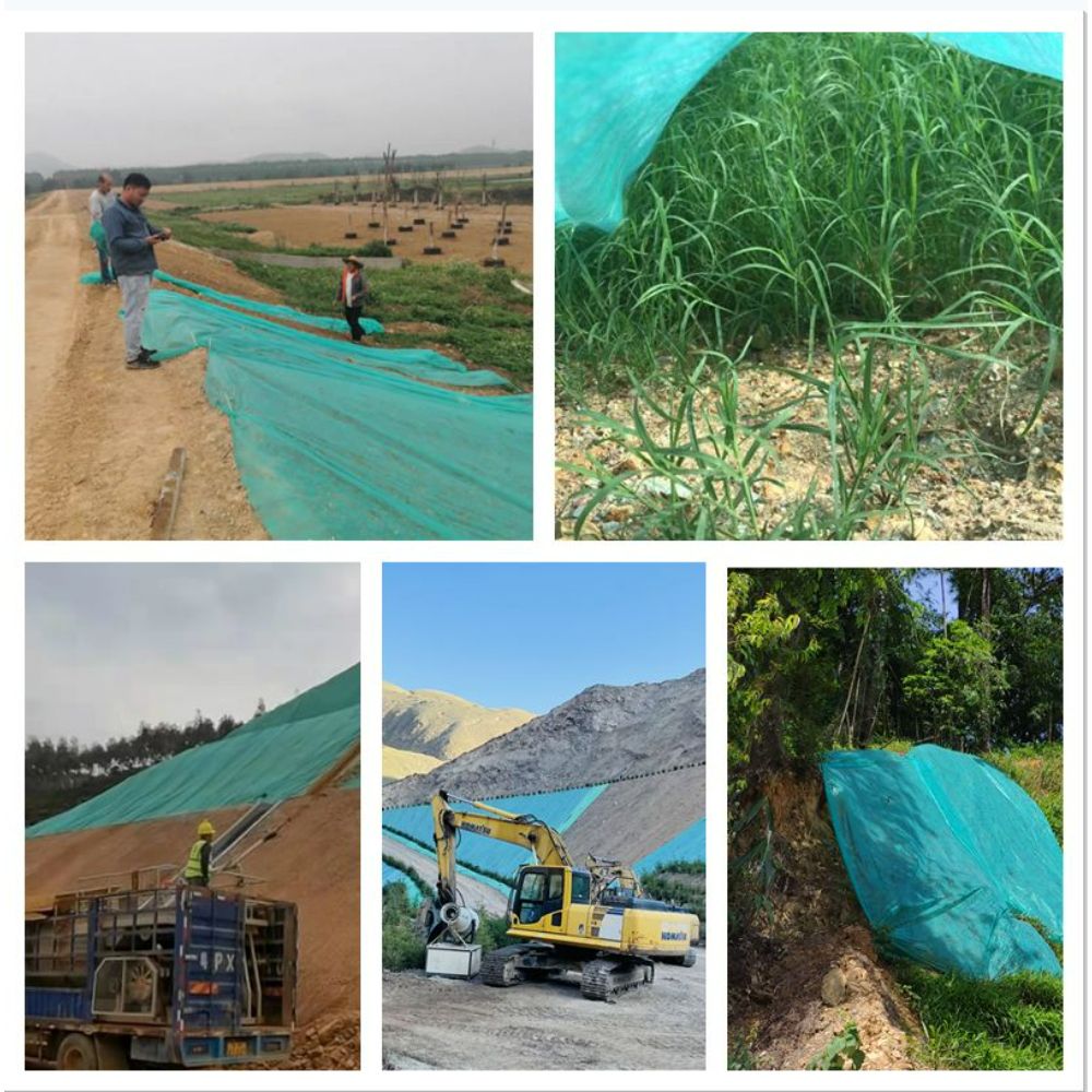 원예 건설현장 조경 잔디 식재 방진커버 경사면 산업용품 방진부직포 연구실 내한부직포 보호 녹색 10g 폭 2.0m x 길이 700 - 상세 이미지 5