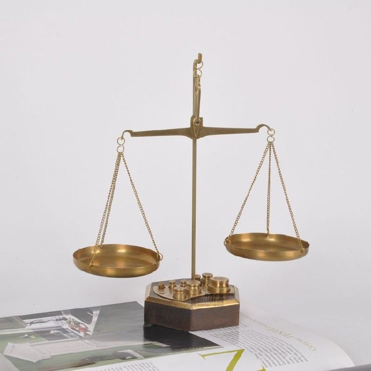 변호사 계량저울 계량기 금색 법무사 사무실 베이킹 양팔저울 전자저울 주방용 주방저울 디지털 - 상세 이미지 2