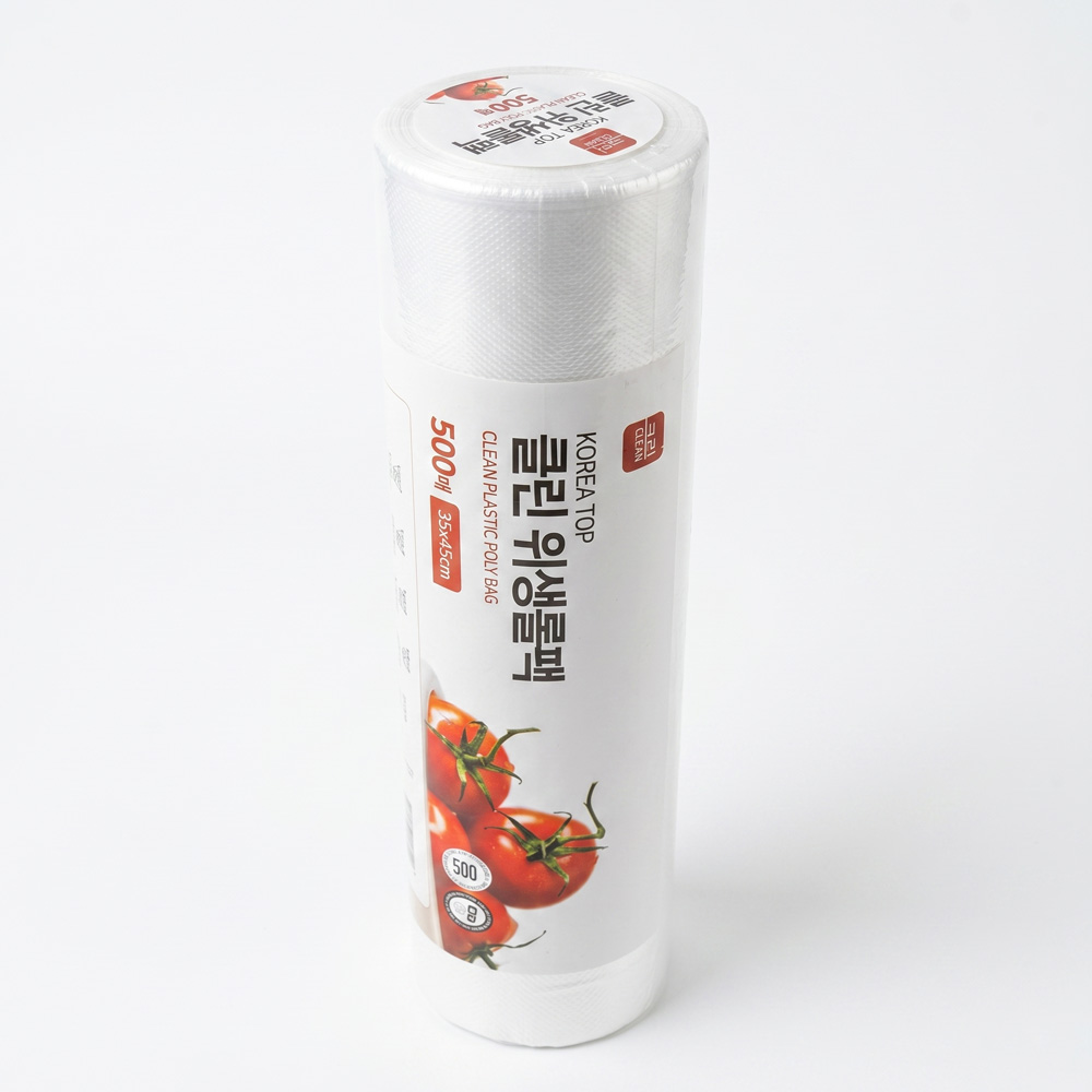 클린 위생 롤백 일회용 비닐 봉투 롤팩 35x45cm, 500매, 1개 - 상세 이미지 3