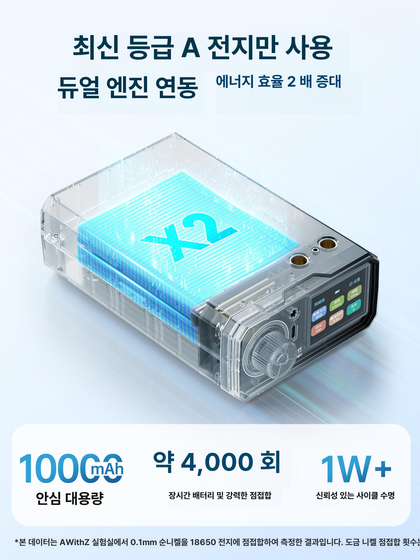 올렌토 스폿용접기 스팟용접기 소형 용접기 1350A 05mm UK1 WP110 x 2 - 상세 이미지 3