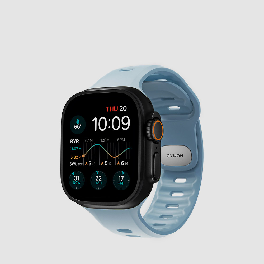 노마드 스포츠 스트랩 템포 40 41 44 45 운동 러닝 애플워치, 49mm, 타이달 - 상품 이미지