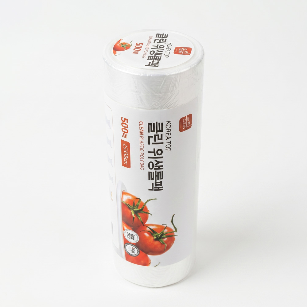 클린 위생 롤백 일회용 비닐 봉투 롤팩 25x35cm, 500매, 1개 - 상세 이미지 3
