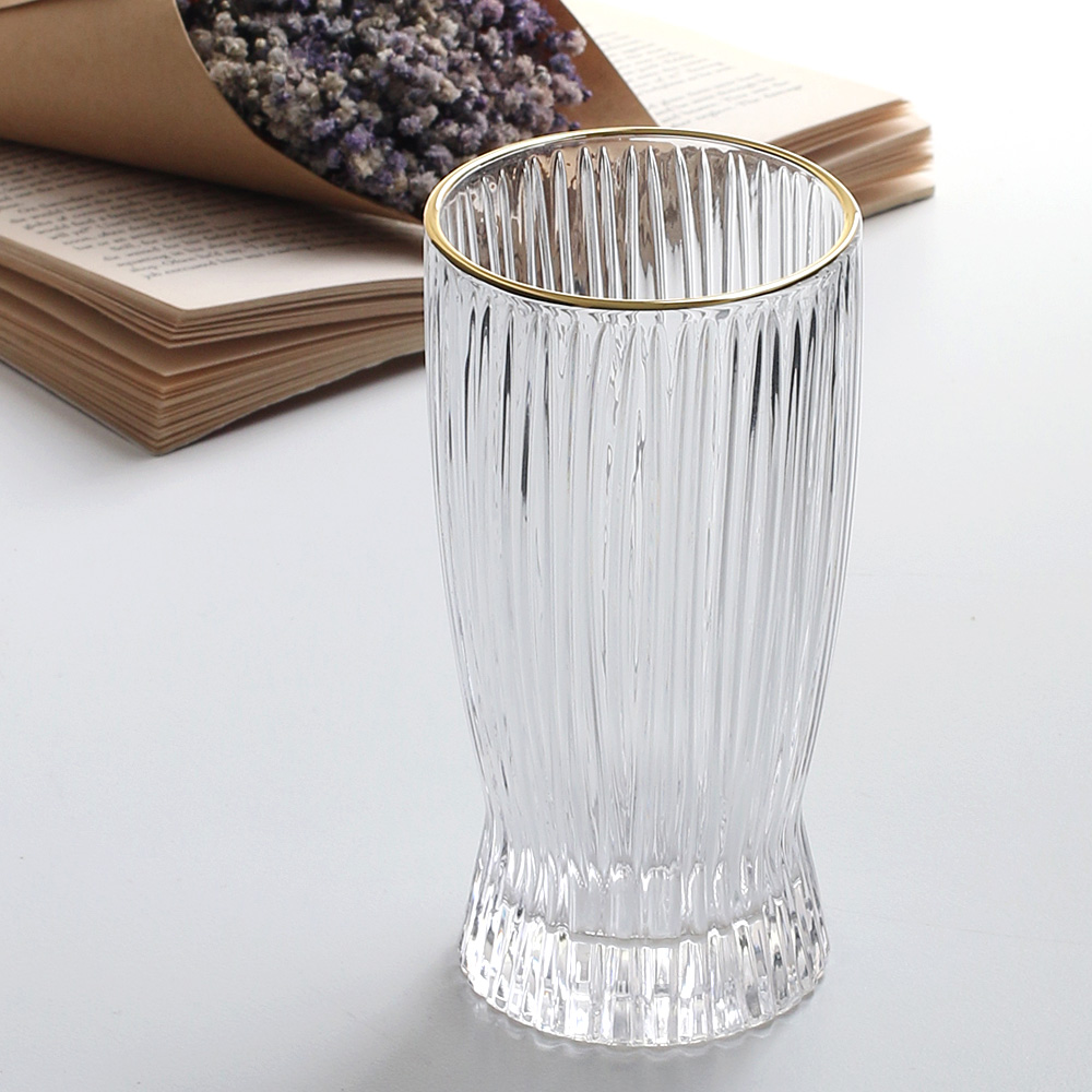 하이드로 유리 맥주 물 하이볼 아이스 커피 아메리카노 잔 컵 375ml, 1개, 골드 - 상세 이미지 5