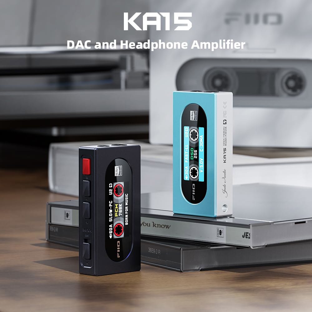 FIIO KA15 휴대용 DAC 및 헤드폰 앰프(블랙) Black - 상세 이미지 3