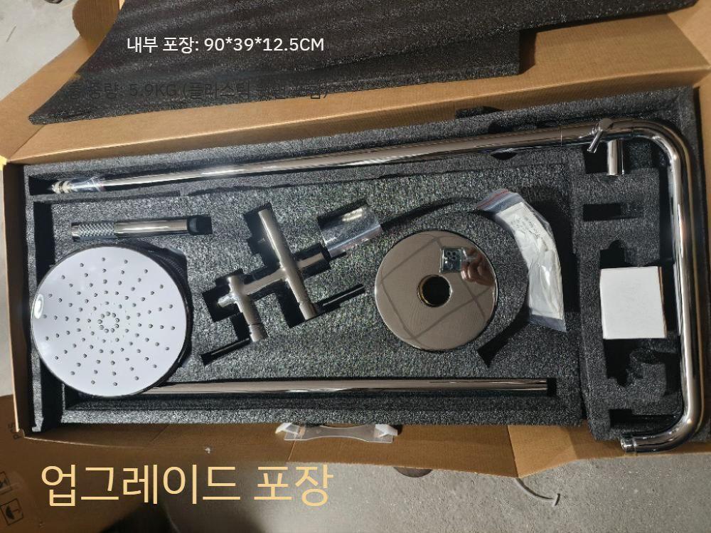 스탠딩샤워 플로팅 수영장 용품 방수 물놀이 액세서리 해변가 방수팩 여름 풀장 의자 워터 6711 그라운드 크롬(벽걸이) - 상세 이미지 3