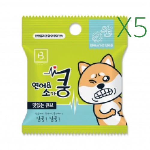 한입에 쿵 연어+쇠고기, 20g, 5개 - 상품 이미지