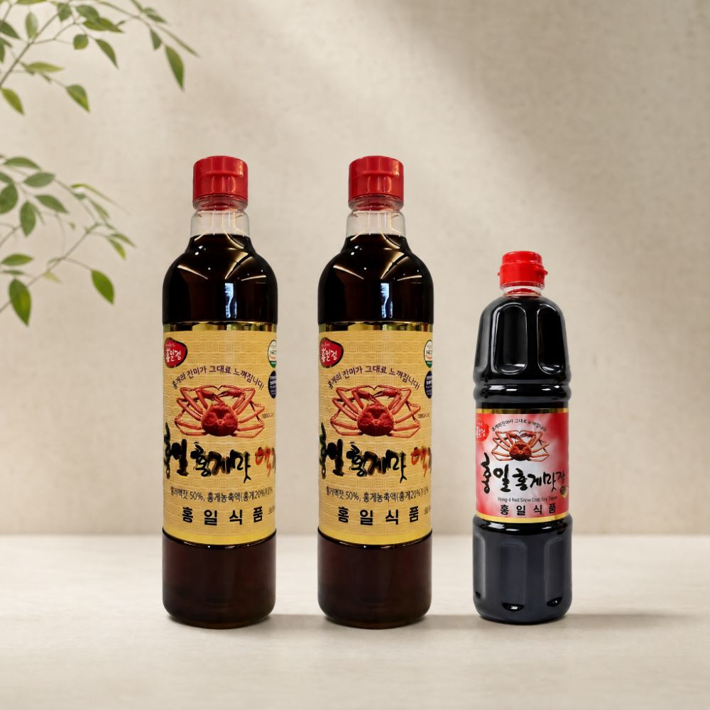 홍일 홍게 액젓 900ml 2개 +백간장 500ml 편스토랑 이정현 이영자 파김치 - 상세 이미지 2