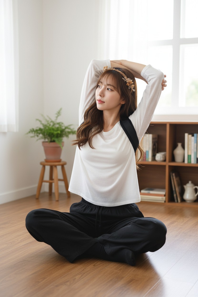 자세교정밴드 밸런피 케어밴드 거북목 라운드숄더 굽은 어깨 교정기 목 이쁜 자세 프리사이즈 상품 이미지