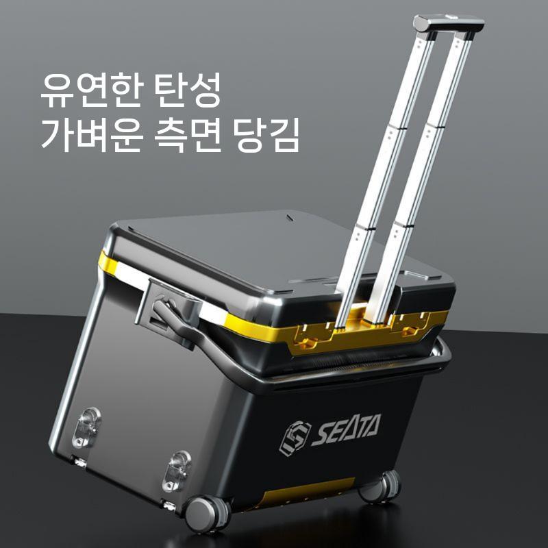 바퀴 갈치 스박스 낚시쿨러 손잡이 낚시용 낚시용아이스박스 갈치쿨러 바퀴달린 바퀴형 캠핑 - 상세 이미지 3