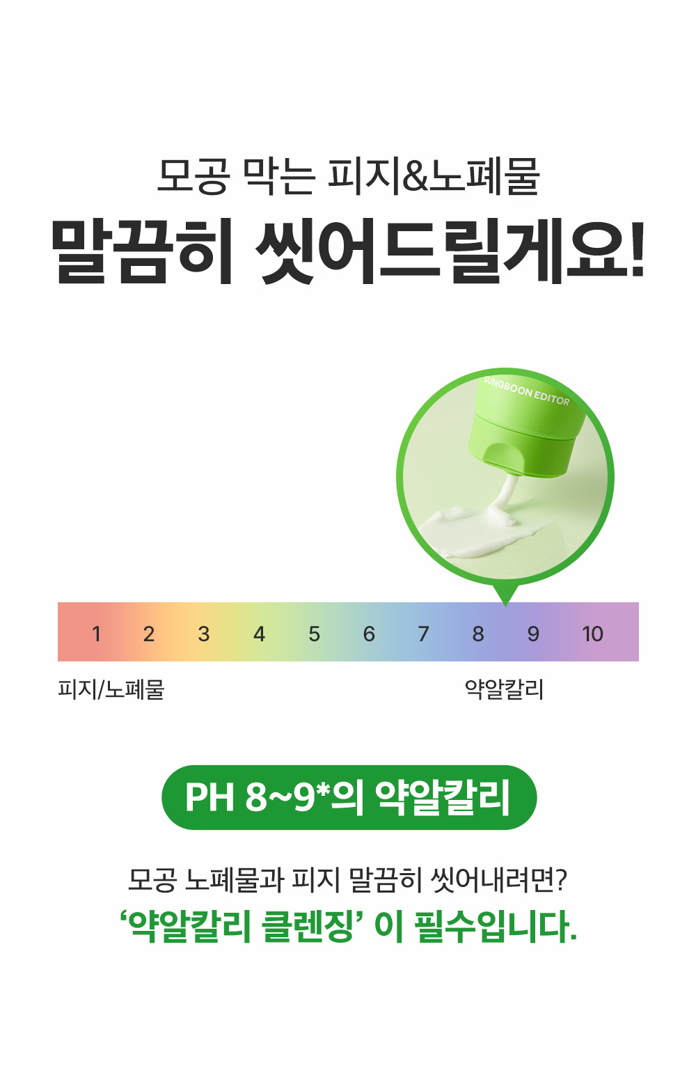 sungboon editor green tomato cleansing foam