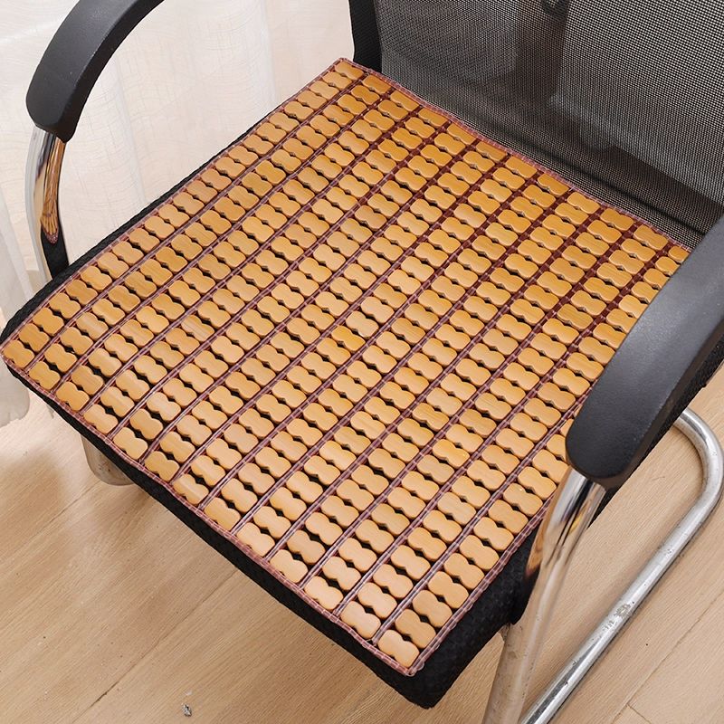 여름 통풍 쿨링 사무실 의자 컴퓨터 소파 학생용 차량용 탄화 소가죽 (바닥 없음) 50x50cm - 상세 이미지 2