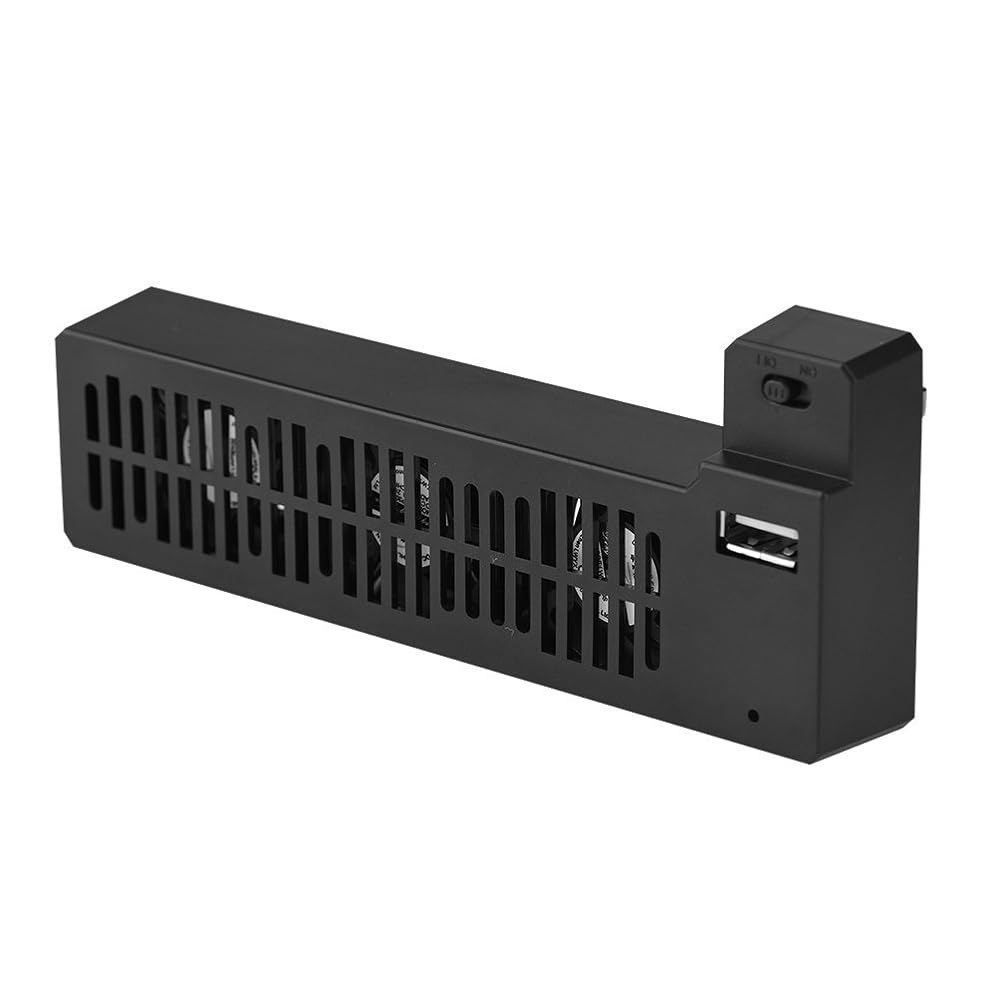 하나의 X용 냉각 팬, X 게임 콘솔을 위한 3개의 팬이 있는 외장 USB 쿨러 시스템 쿨러(블랙) - 상품 이미지
