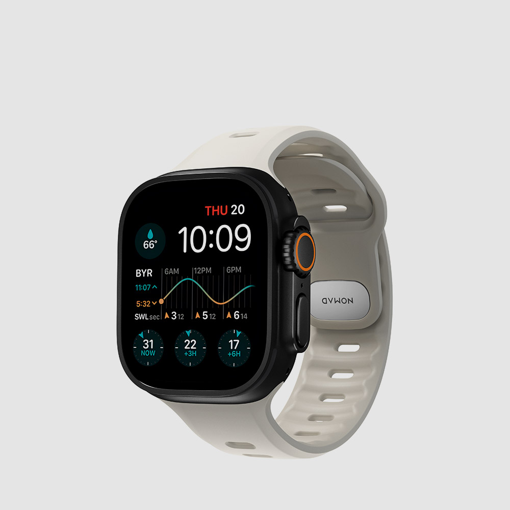 노마드 스포츠 스트랩 템포 40 41 44 45 운동 러닝 애플워치, 49mm, 드리프트 우드 - 상품 이미지