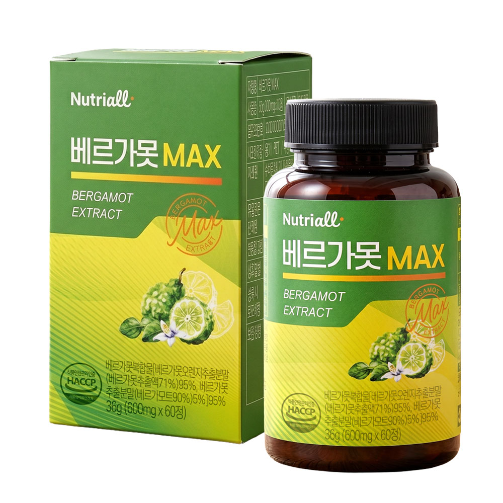 뉴트리올 베르가못 MAX 600mg x 60정