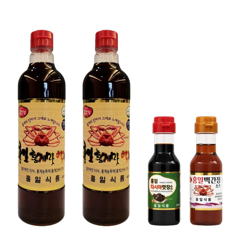 홍일 홍게 액젓 900ml 2개 +백간장 500ml 편스토랑 이정현 이영자 파김치 - 상세 이미지 4