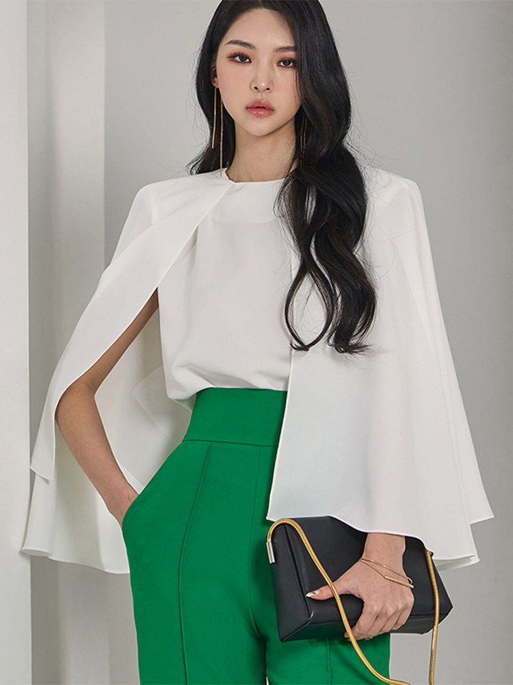 트렌치 원피스 루즈핏 무릎길이 퍼프소매 드레스 스트라이프 캐주얼 롱원피스 여름원피스 여성 화이트 S - 상세 이미지 2