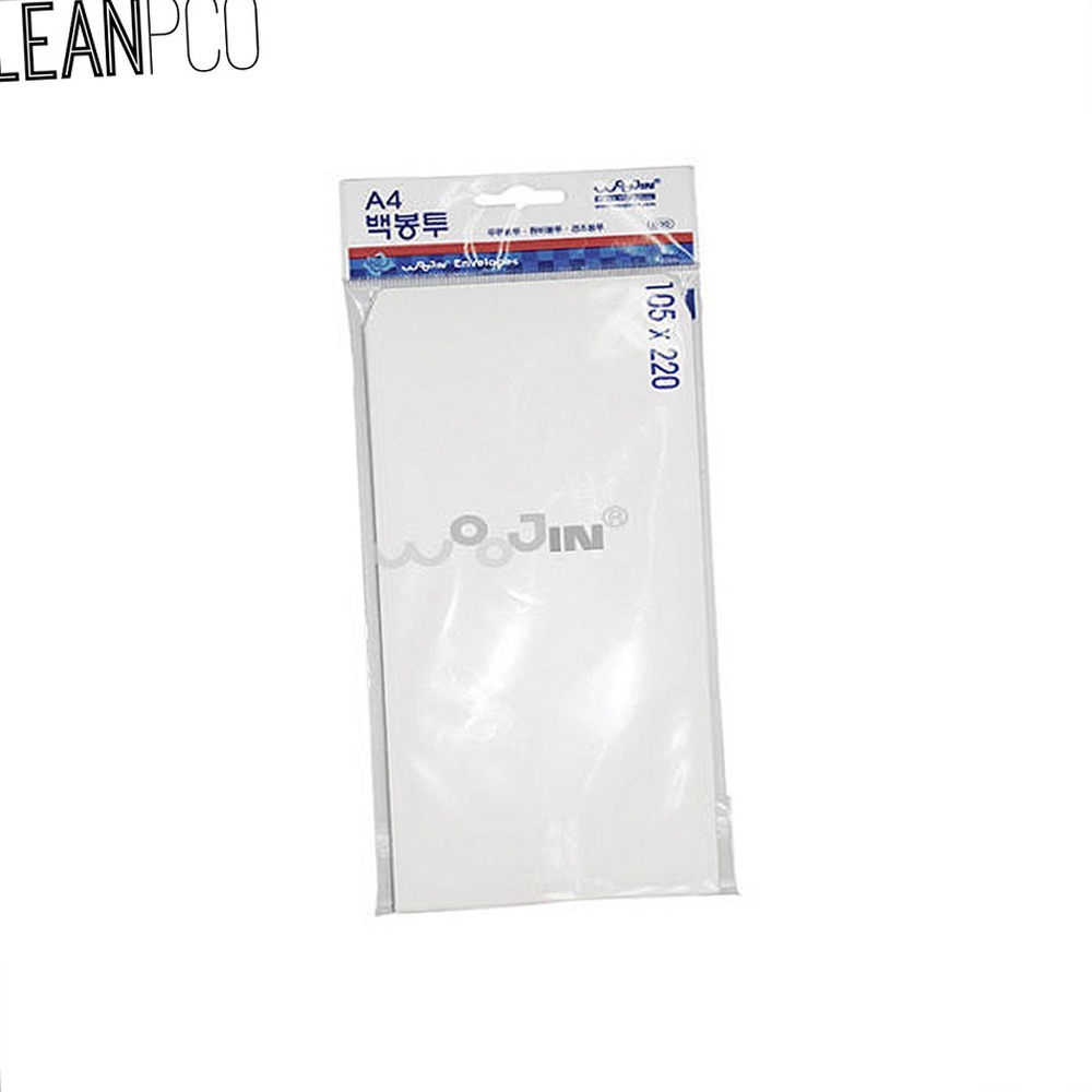 무인쇄사무용우편봉투 화이트발송용 A4우편용편지봉투 105x220mm 10매 - 상품 이미지
