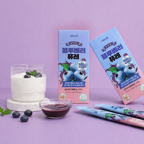 Charm Goods 블루베리 퓨레 효능 원액 불루베리 블루베리즙 스틱 14포 - 상세 이미지 4