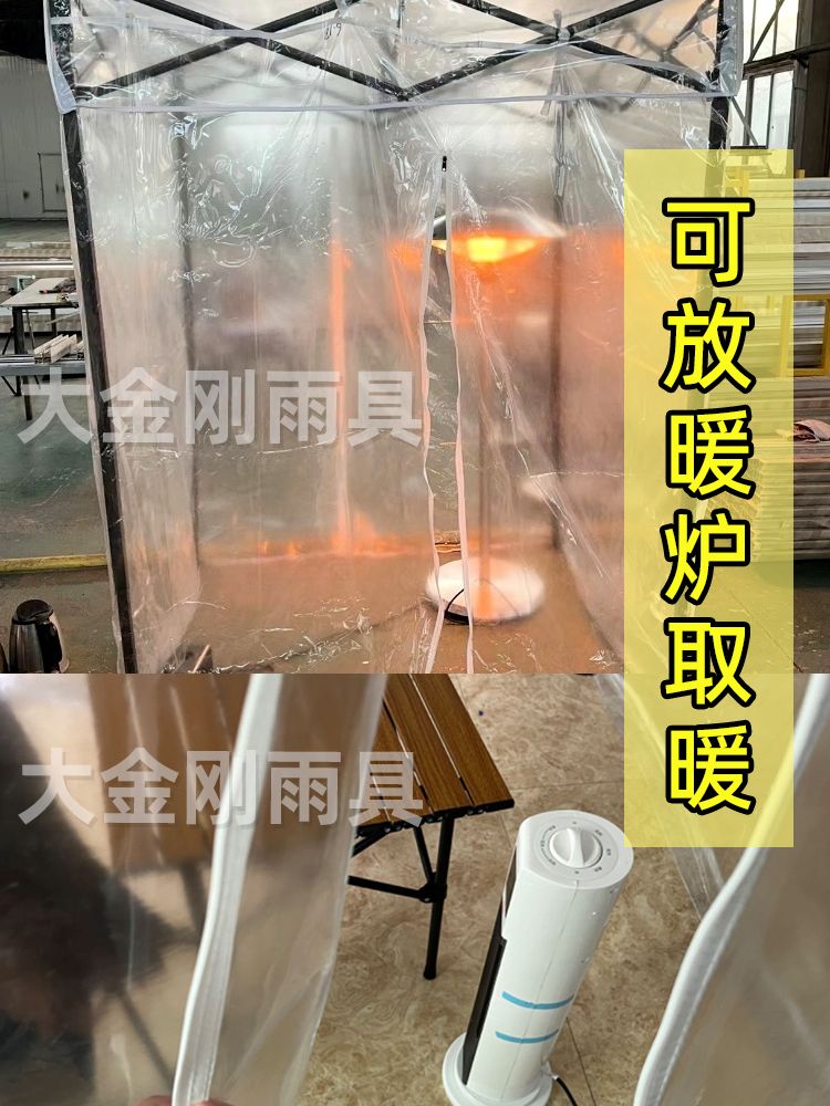 야외장사 바람막이 주차천막 그늘막 접이식 분식 붕어빵 야외천막 방수 대형 캐노피천막 텐트 - 상세 이미지 4