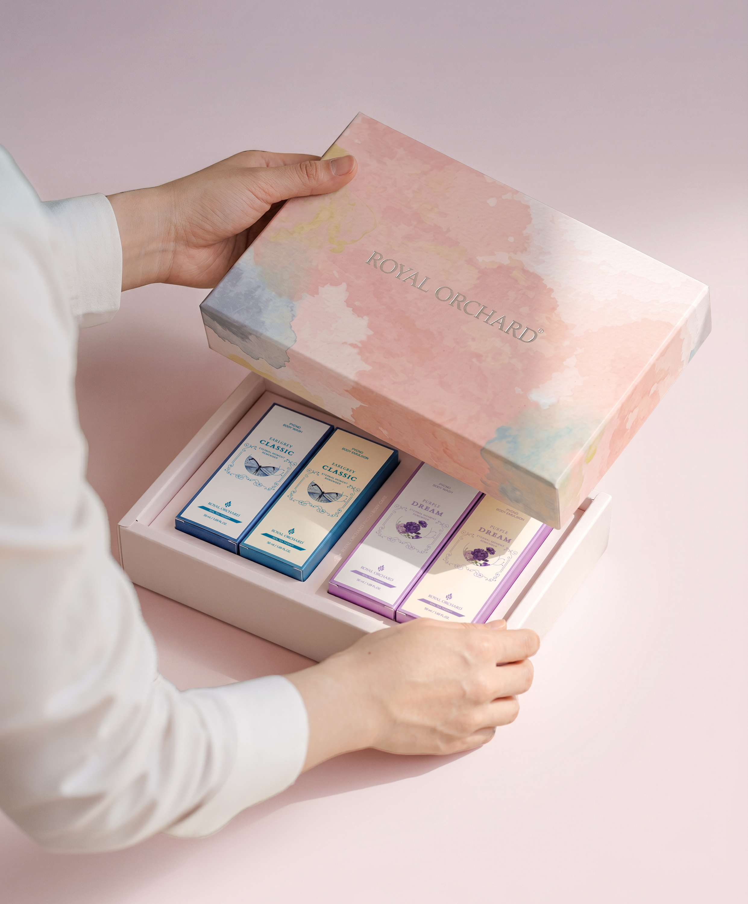 로얄오차드 티테라피 바디로션 바디워시 50ml 4종 선물세트 - 상세 이미지 2