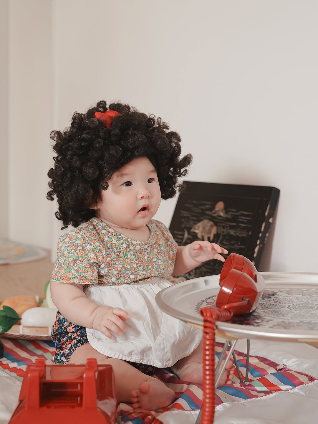 툴리툴리 복고아줌마 아기 셀프 촬영 의상 대여 50일 백일 100일 200일 돌 소품 컨셉 상품 이미지